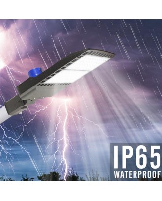 150W 288LED Outdoor Waterproof Street Light Rotating Handle (with Blue Hat   Manual) (with 6CM Light Pole) ZC001171 (Actual Standard 145W)