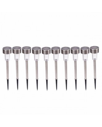 10pcs 5W High Brightness Solar Power LED Lawn Lamps with Lampshades Warm White