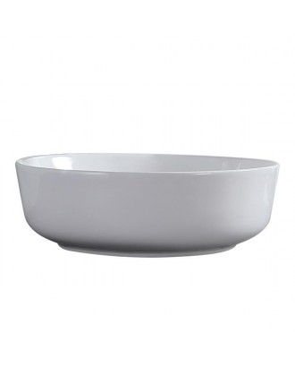 Ceramic Basin Above Counter Basin Bowl Shape White